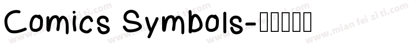 Comics Symbols字体转换